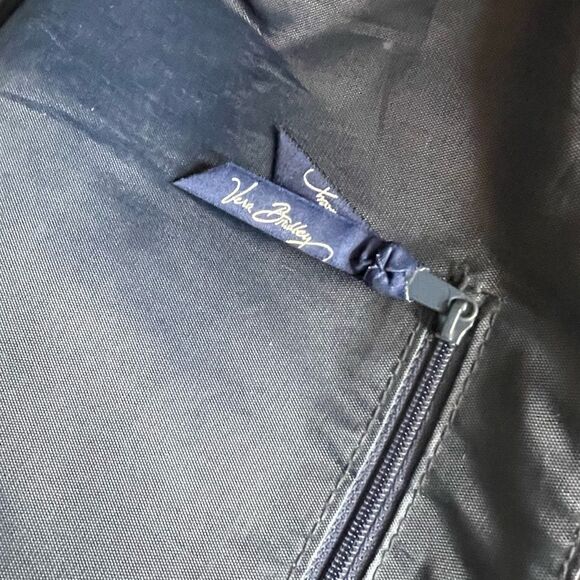 Vera Bradley Ella Blue Elephant Print Tote Bag 16x11 - Picture 10 of 16